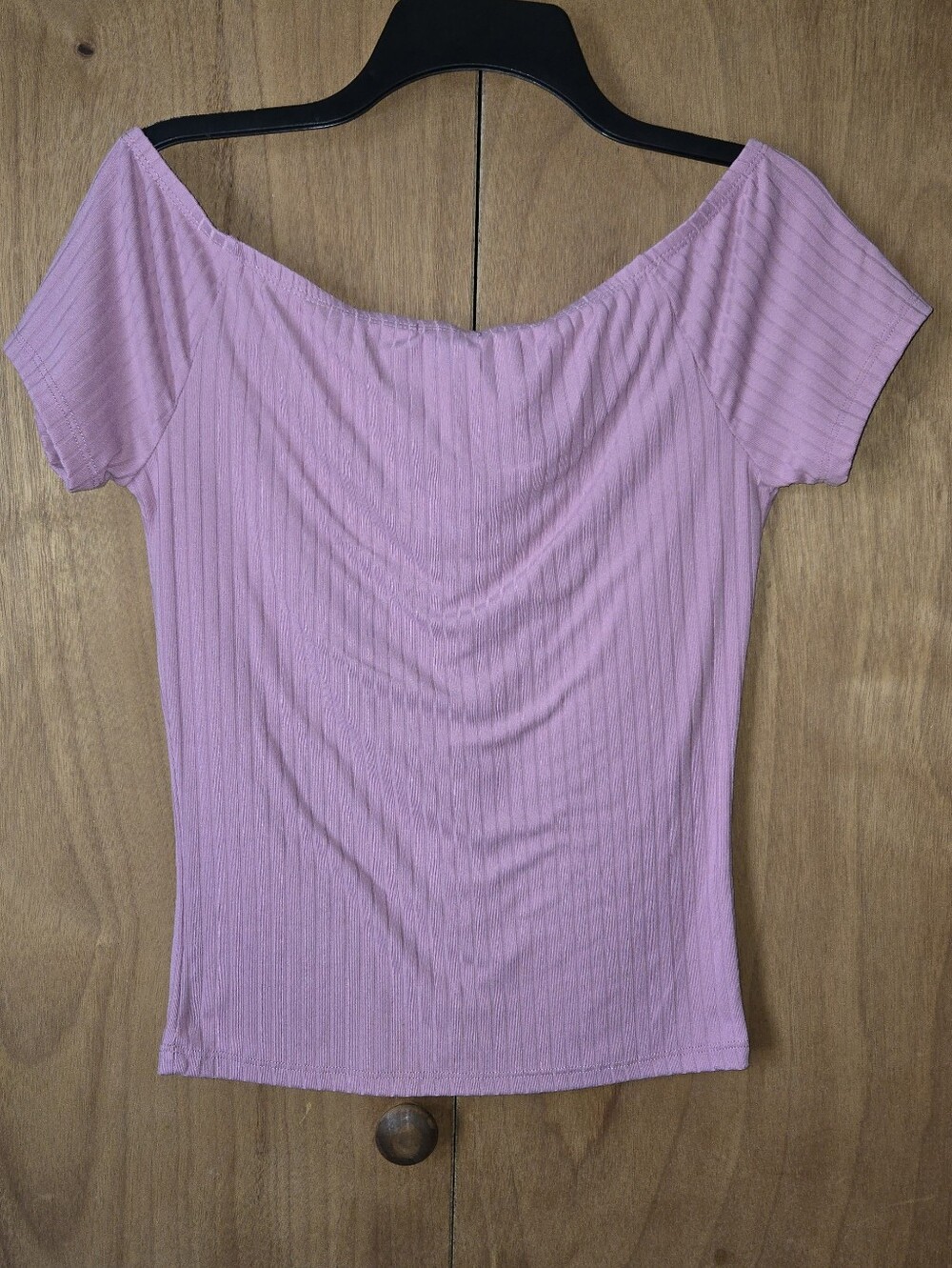 Off-Shoulder Button-Front Women's Top - Picture 4 of 4